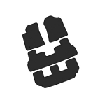 Tekstiliniai kilimėliai TOYOTA COROLLA VERSO (7 vietų) 2004-2009 (3 eilės)