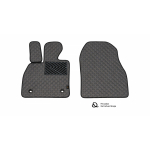 Odiniai kilimėliai QuiltyMats RENAULT KANGOO (Krovininis) 2008-2020 (1 eilė) (Pilkos spalvos - Pilkais dygsniais)