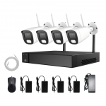 4 WIFI kamerų komplektas Longse LW8MC84B1, 8Mp, 2,8mm, 30m IR, 30m LED, žmogaus ir automobilio detekcija