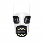Valdoma+fiksuota WIFI IP kamera žmonių detekcijos funkcija Pyramid PYR-SH800QDL-3, 3x2MP, mikrofonas, WIFI, MicroSD jungtis, iCsee app