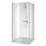Du&scaron;o kabina Brasta Glass Viktorija 100 x 100 cm blizgus chromas, skaidrus stiklas