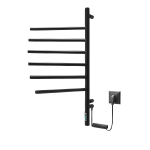 Elektrinis rank&scaron;luosčių džiovintuvas Nemo Lux Vertical 6 80 x 40 cm juodas