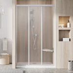 Du&scaron;o durys RAVAK ASDP3 120 cm (trijų dalių) satinas+matinis stiklas