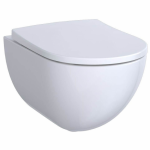 WC puodas Geberit Acanto RimFree pakabinamas, su Soft Close dangčiu