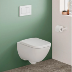 WC puodas Geberit Modo Rimfree pakabinamas, baltas, su Soft Close dangčiu