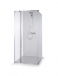 Du&scaron;o kabina Brasta Glass Karina 90 x 90 cm blizgus chromas, skaidrus stiklas
