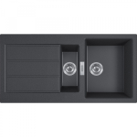 Tektonito plautuvė FRANKE S2D 651 143.0615.629 &bdquo;Carbon&ldquo; (juoda)