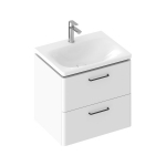 Spintelė voniai Ravak Balance II SD 80 cm balta, su praustuvu