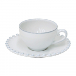 Baltos spalvos i&scaron; molio puodelis espreso 90 ml Pearl &ndash; Costa Nova
