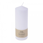 Balta žvakė Eco candles by Ego decor Top, degimo trukmė 30 val.