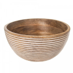 Natūralios spalvos medinis dubuo &oslash; 24 cm Mango - Orion