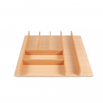 Stalo įrankių padėklas natūralios spalvos 48 x 47 cm Wood Line &ndash; Elletipi