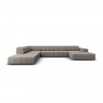 Kampinė sofa tamsiai pilkos spalvos (su kairiuoju kampu/&bdquo;U&ldquo; formos) Chicago &ndash; Cosmopolitan Design