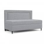 Viengulė lova pilkos spalvos audiniu dengta 80x200 cm Alba &ndash; Maison de R&ecirc;ve