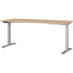 Elektra reguliuojamas auk&scaron;tis reguliuojamas darbo stalas su ąžuolo dekoro stalvir&scaron;iu 80x180 cm Jet &ndash; Germania