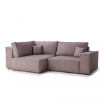 Violetinės spalvos sulankstoma/su sandėliavimo vieta kampinė sofa i&scaron; kordinio velveto (su kairiuoju kampu/&bdquo;L&ldquo; formos) Tonga &ndash; Maison de R&ecirc;ve