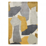 Rankų darbo i&scaron; perdirbto pluo&scaron;to kilimas ochros spalvos/pilkos spalvos 120x170 cm Romy &ndash; Asiatic Carpets