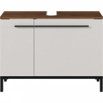 &Scaron;viesiai pilka spintelė po praustuvu i&scaron; graikinio rie&scaron;uto 80x59 cm Yonkers - Germania