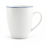 Baltos spalvos i&scaron; porceliano puodelis 380 ml Basic White &ndash; BonBistro