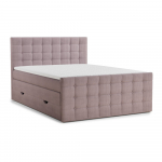 Violetinės spalvos spyruoklinė lova su sandėliavimo vieta 180x200 cm Tasca &ndash; Maison de R&ecirc;ve