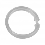 12 skaidrių plastikinių žiedų rinkinys, skirtas Wenko du&scaron;o užuolaidai