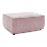 Pufas &scaron;viesiai rožinės spalvos i&scaron; kordinio velveto Nihad &ndash; Bobochic Paris