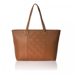 Oranžinė odinė rankinė Federica Bassi Cognac