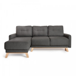 Tamsiai pilka modulinė kampinė sofa-lova Bonami Selection Pop