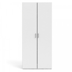 Drabužių spinta baltos spalvos 78x175 cm Space &ndash; Tvilum