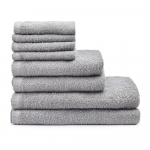 Pilkos spalvos greitai džiūstantys/i&scaron; frote audinio i&scaron; medvilnės vonios rank&scaron;luosčių rinkiniai 8 vnt. Quick Dry &ndash; Catherine Lansfield