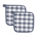 I&scaron; medvilnės orkaitės pir&scaron;tinės 2 vnt. Gingham &ndash; Tiseco Home Studio