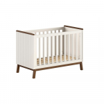 Smėlio spalvos i&scaron; pu&scaron;ies masyvo vaiki&scaron;ka lovelė reguliuojamas auk&scaron;tis 60x120 cm Sezane &ndash; Vipack