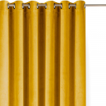 I&scaron; velveto pritemdymas (dalinis užtemimas) užuolaida garstyčių spalvos 200x175 cm Velto &ndash; Filumi