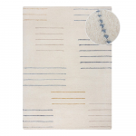 Rankų darbo i&scaron; vilnos kilimas kreminės spalvos 200x290 cm Dottie Geometric &ndash; Flair Rugs