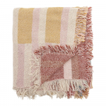 Rudos spalvos i&scaron; perdirbtos medvilnės antklodė ir pledas 130x160 cm Lane &ndash; Bloomingville