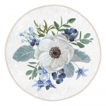 Skalbiamas/robotiniams dulkių siurbliams apvalios formos kilimas &oslash; 120 cm Comfort &ndash; Mila Home