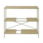 Natūralios spalvos pastatoma lentyna i&scaron; ąžuolo 105x92x40 cm Sukoya &ndash; Blomus