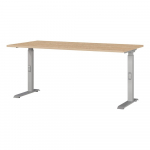 Reguliuojamas darbo stalas su ąžuolo dekoro stalvir&scaron;iu 80x160 cm Downey &ndash; Germania