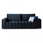 Tamsiai mėlynos spalvos i&scaron; velveto sulankstoma/su sandėliavimo vieta sofa 247 cm Lazaro &ndash; ELTAP