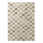 Rankų darbo kreminės spalvos i&scaron; vilnos kilimas 80x150 cm Boho 1.0 Quadra &ndash; Vikosa