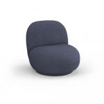I&scaron; boucle krėslas tamsiai mėlynos spalvos Chuck &ndash; Micadoni Home