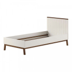 Smėlio spalvos i&scaron; pu&scaron;ies masyvo vaiki&scaron;ka lova be grotelių 90x200 cm Sezane &ndash; Vipack