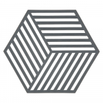 Kilimėlis kar&scaron;tam puodui Zone Hexagon, pilkas