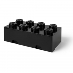 Juoda daiktadėžė su dviem stalčiais LEGO&reg;
