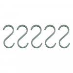 Pakabinami i&scaron; metalo kabliai &scaron;viesiai žalios spalvos 5 vnt. Hang-it &ndash; Mette Ditmer Denmark