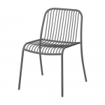 Pilkos spalvos metalinė sodo kėdė Yua Wire &ndash; Blomus