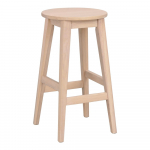 Natūralios spalvos i&scaron; ąžuolo masyvo baro taburetė (sėdynės auk&scaron;tis 65 cm) Austin &ndash; Rowico