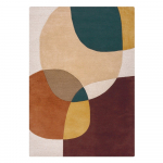 Rankų darbo violetinės spalvos i&scaron; vilnos kilimas 160x230 cm Glow Purple Multi &ndash; Flair Rugs