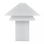 Baltos spalvos stalinis &scaron;viestuvas LED su pritemdymo funkcija (auk&scaron;tis 33,5 cm) su metaliniu gaubtu Sanaka &ndash; Blomus