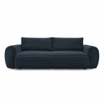 I&scaron; kordinio velveto sulankstoma sofa tamsiai mėlynos spalvos 257 cm Lucien &ndash; Bobochic Paris